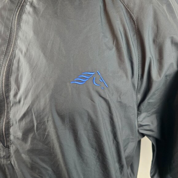 Zero Restriction Jacket Mens Medium Black 1/2 Zip Windbreaker Tour Series Golf 1 - Picture 3 of 11
